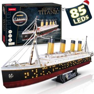 Titanic-Modell CubicFun Titanic 3D-Puzzle, LED, 88 cm, Modell