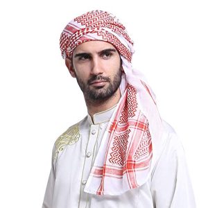 Turban RUIXIA Herren Muslimischen Hijab Kopftuch Caps Schal