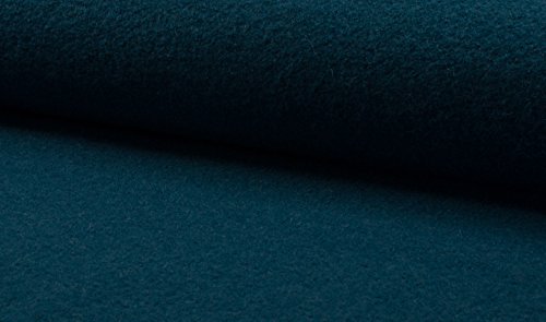 Die beste tweedstoff fabrics city petrol edel walkloden stoff 620g Bestsleller kaufen