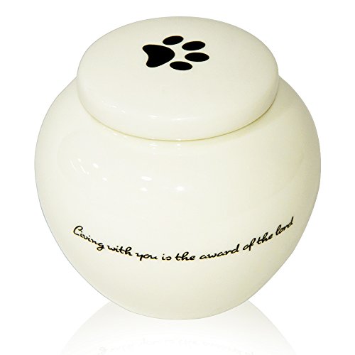 Die beste urne hund homelix white pet feuerbestattung urn keramik Bestsleller kaufen