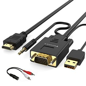 VGA-HDMI-Adapter FOINNEX VGA auf HDMI Kabel mit Audio