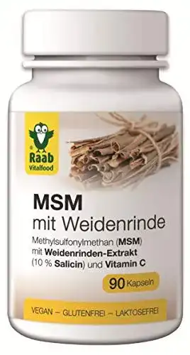 Weidenrinde-Kapseln Raab Vitalfood MSM mit Weidenrinde