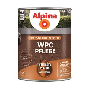 WPC-Pflegeöl Alpina WPC-Pflege Farblos 2,5 Liter
