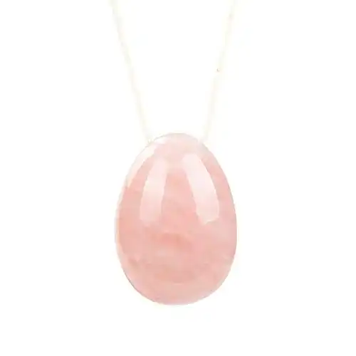 Yoni-Ei Lapis Vitalis Yoni Ei Rosenquarz 50 x 35 mm Yoni-Egg