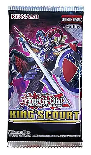 Yugioh-Booster Konami, King’s Court, 1 Booster Pack, Yu-Gi-Oh!