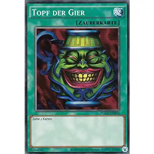 Yugioh-Karten Konami YGLD-DEB26 Topf der Gier Common