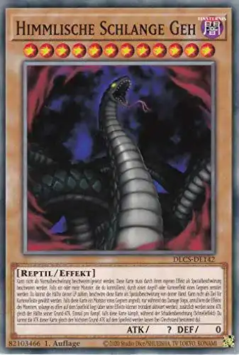 Yugioh-Karten YGO DLCS-DE142 Himmlische Schlange GEH