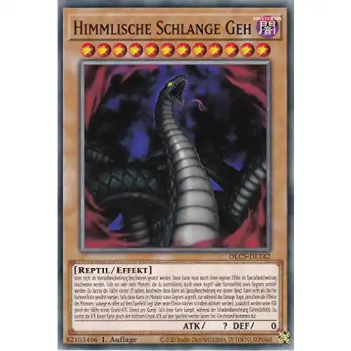 Yugioh-Karten YGO DLCS-DE142 Himmlische Schlange GEH