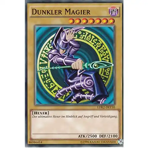 Yugioh-Karten YGO LDK2-DEY10 Dunkler Magier Common