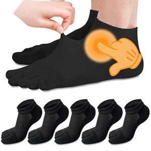 Zehensocken Herren MOAMUN 5 Paare Zehen Socken Low Cut