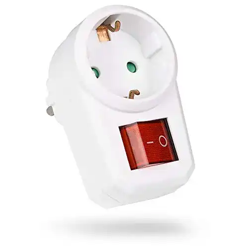 Die beste Zwischenstecker mit Schalter HEITECH Promotion GmbH 1 fach 2026 Test Bestseller Zwischenstecker mit Schalter HEITECH Promotion GmbH 1 fach