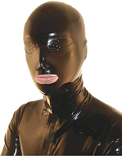 Die beste latex maske mfmyee bondage bdsm maske fetisch kopfhaube Bestsleller kaufen