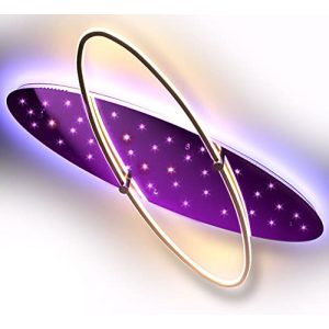 LED-Deckenleuchte Farbwechsel Lewima XXL 100cm Sternenhimmel