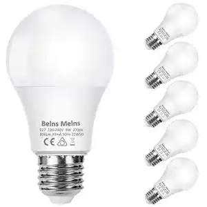 LED E27 60 W Belns Melns E27 LED Dimmbar Lampe, 9W