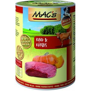 MACs-Hundefutter MACs | Rind & Kürbis | 6 x 400 g