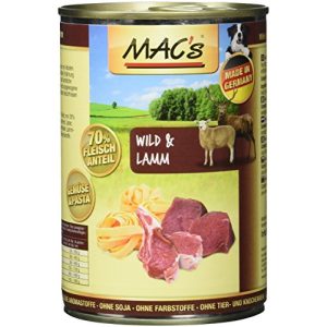 MACs-Hundefutter Mac’s Wild & Lamm (mit Nudeln), 6er Pack