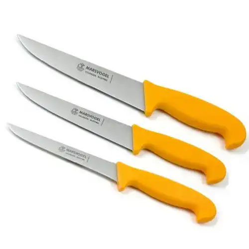 Marsvogel-Messer Marsvogel Metzgermesser Set 3 tlg. gelb
