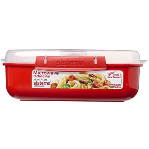 Mikrowellendose Sistema Mikrowellen-Box, Plastik, Rot, 1.25 L