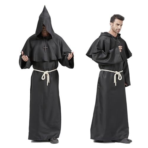 Die beste moenchskutte miidd priester robe moench kostuem mit kapuze Bestsleller kaufen