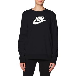 Nike-Pullover Damen Nike Club Crew Sweatshirt, Black/White