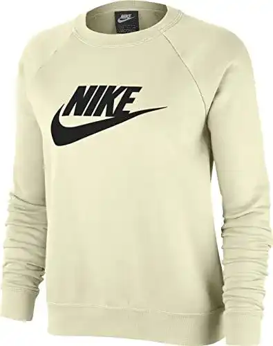 Nike-Pullover Damen Nike Essntl Sweatshirt Coconut Milk/Black M