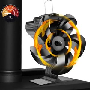 Ofenrohr-Ventilator (magnetisch) Xmasneed Kaminventilator, 5