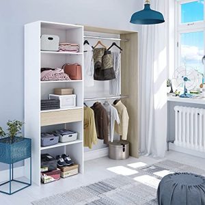 Offener Kleiderschrank Dmora – Garderobe Miramar, Struktur