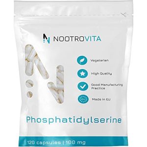 Phosphatidylserin Nootrovita 120 Kapseln, bei Stress, Konzentration