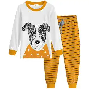 Pyjama Kinder MOLYHUA Jungen Mädchen Schlafanzug Lang