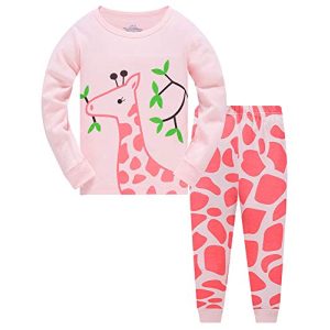 Pyjama Kinder TEDD Mädchen Schlafanzug Baumwolle Süß Einhorn