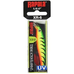 Rapala-X-Rap Rapala Unisex-Adult X-Rap Locken, Firetiger UV, 4 cm
