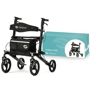 Rollator-Rollstuhl-Kombination helavo faltbarer Premium-Rollator