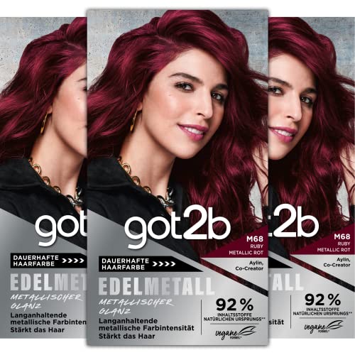 Die beste rote haarfarbe got2b edelmetall m68 ruby metallic stufe 3 3 Bestsleller kaufen