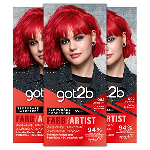 Die beste rote haarfarbe got2b farb artist 092 lollipop rot stufe 2 3 Bestsleller kaufen
