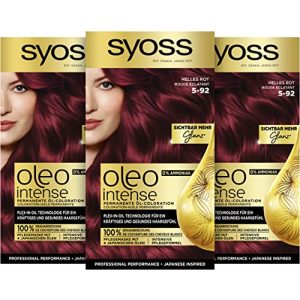 Rote Haarfarbe Grospe Syoss Oleo Intense Öl-Coloration 5-92