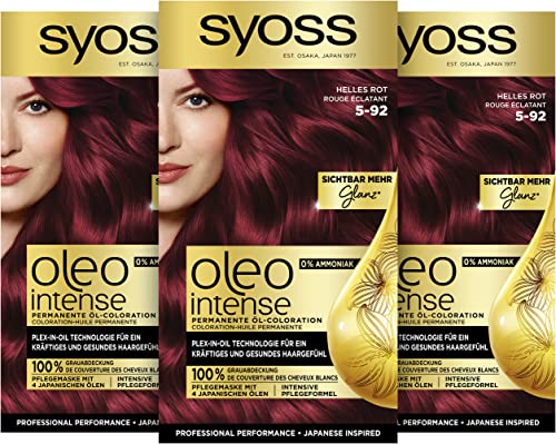 Die beste rote haarfarbe grospe syoss oleo intense oel coloration 5 92 Bestsleller kaufen