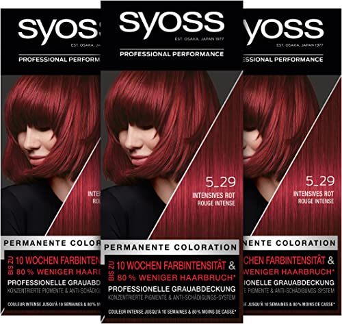 Die beste rote haarfarbe syoss color coloration 5 29 intensives rot stufe 3 Bestsleller kaufen