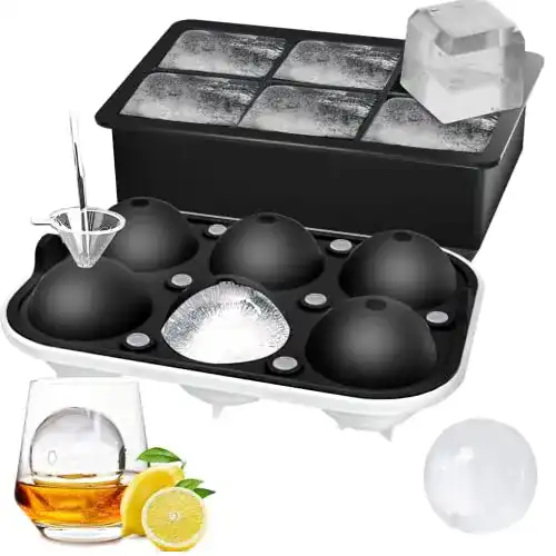 Runde Eiswürfel Rottay Eiswürfelform Silikon, XXL 45mm
