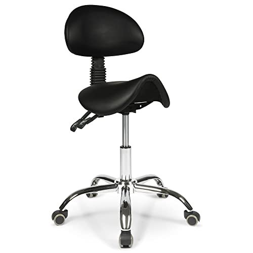 Die beste sattelstuhl dunimed ergonomischer sattelhocker mit rueckenlehne Bestsleller kaufen