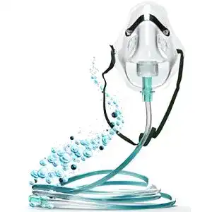 Sauerstoffmaske Mapeau mit Schlauch 2 mtr., Gummizug