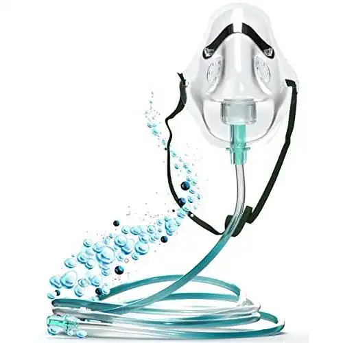 Sauerstoffmaske Mapeau mit Schlauch 2 mtr., Gummizug