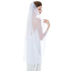 Schleier BEAUTELICATE Braut Braut Hochzeit Softtüll Weiß Ivory