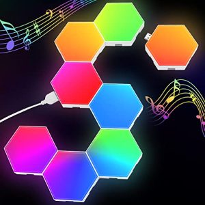 Sechseck-Wandleuchte Kimimara Hexagon LED Panel – RGB Smart