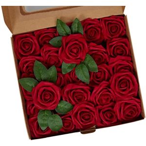 Seidenblumen Ancokig Künstliche 25 Stück Rosen Blumen