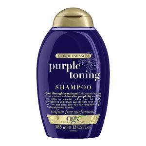 Shampoo blond OGX Purple Toning Shampoo (385 ml)