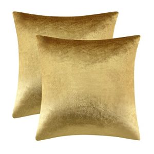 Sofa-Kissen GIGIZAZA Gold 40×40 cm Kissenhülle Samt