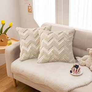 Sofa-Kissen hi-home 2er Set Couchkissen mit Füllung und Bezug