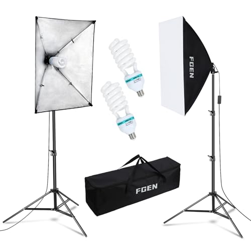 Die beste softbox set fgen softbox photo studio set 2 x 50 x 70 cm lighting Bestsleller kaufen