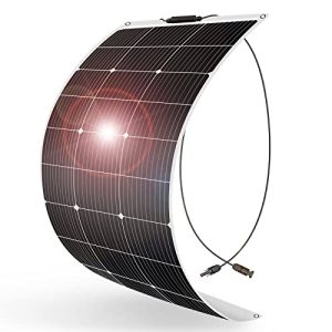 Solarmodul flexibel DOKIO 100W Solarpanel flexibel Mono 12V