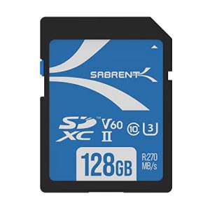 Speicherkarte-128-GB SABRENT SD Karte 128GB V60, SDXC Card